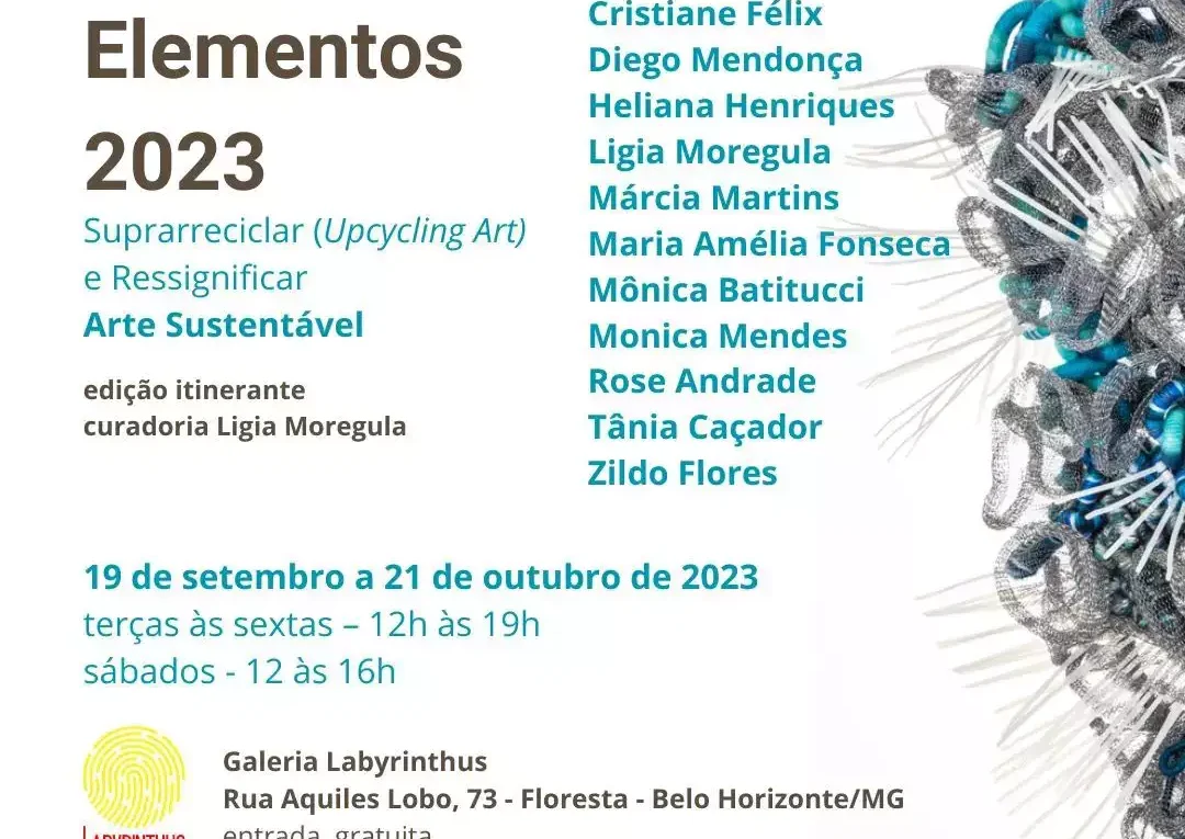 Exposição Elementos 2023 na Galeria Labyrinthus