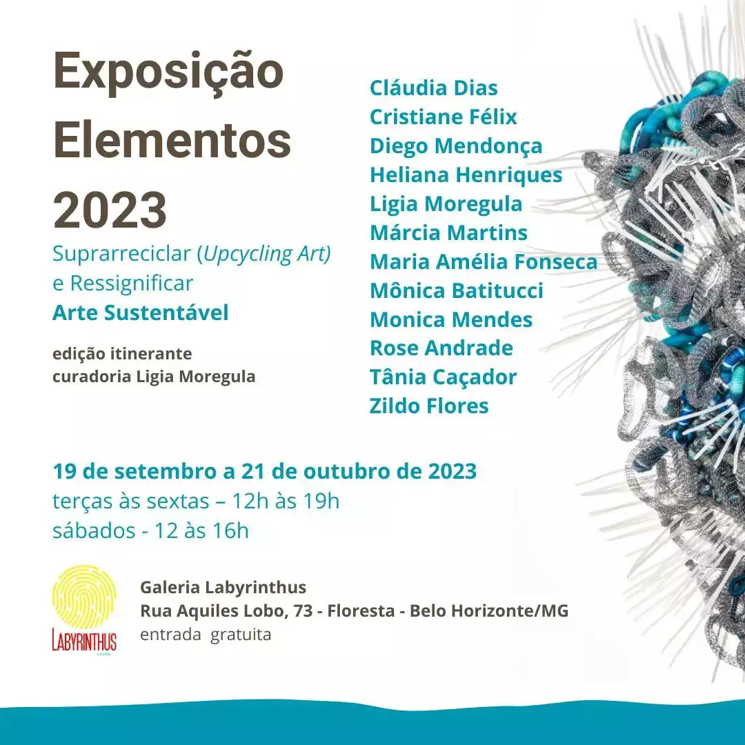 Exposição Elementos 2023 na Galeria Labyrinthus