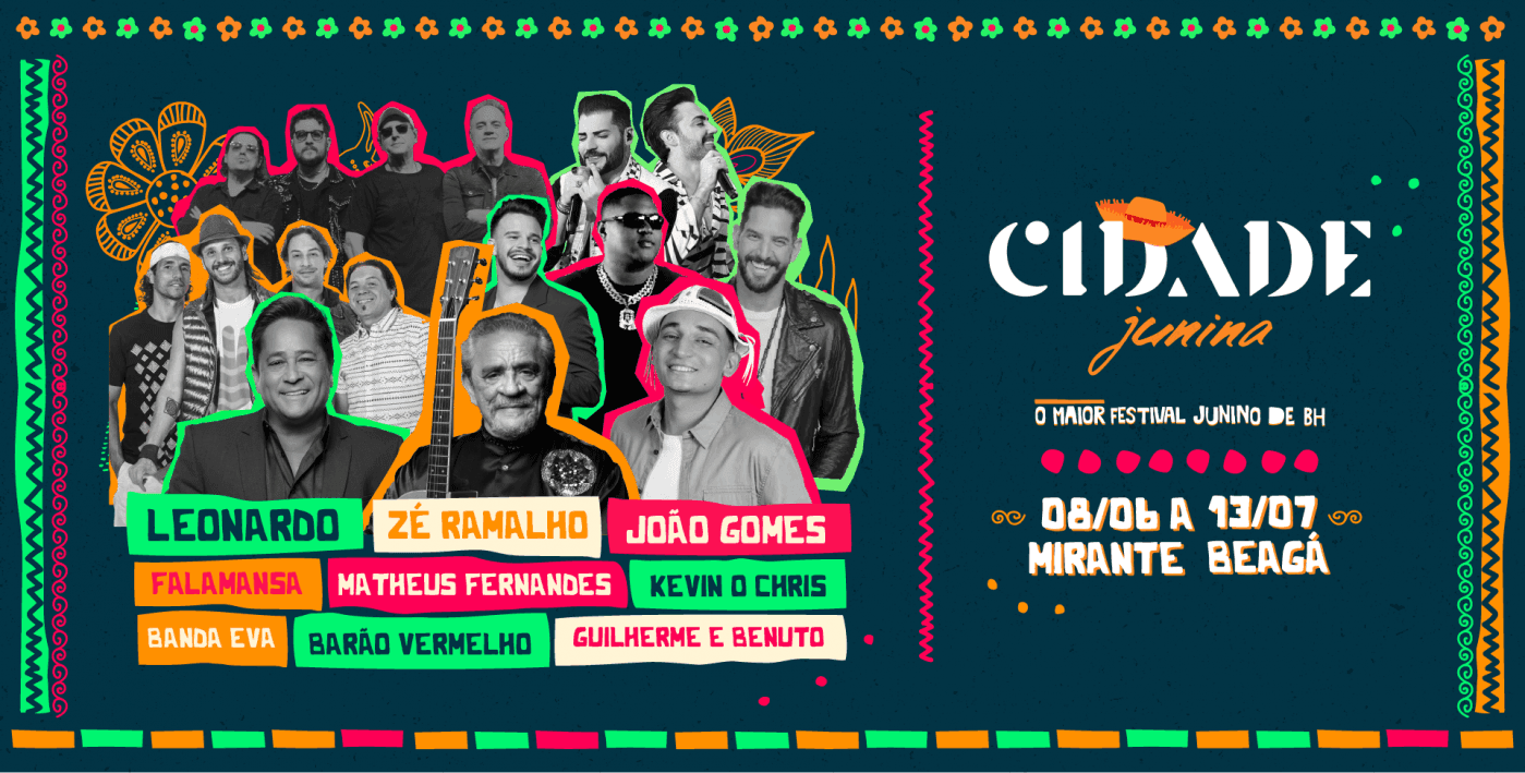 Cidade Junina 2024. Junho e julho de 2024 serão épocas de pura animação na nossa Cidade! E você não pode ficar fora!